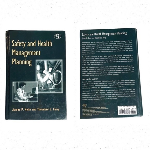 Safety and Health Management Planning Hardcover Book Kohn Ferry Rare - Picture 10 of 10